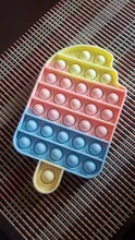 Pop-juguetes para aliviar el estrés para adultos, juguetes antiestrés, tablero de helado blando y estrujable, Burbuja antiestrés