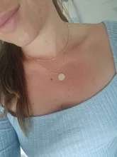 Collares de cuentas anenjary simples de Plata de Ley 925 con suerte para mujer, gargantilla de cadena corta, collares S-N554