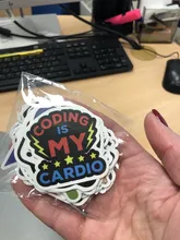 50 Uds Internet Java etiqueta friki Programador Php Docker Html Bitcoin nube C + + lenguaje de programación para coche portátil pegatinas DIY