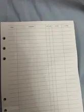 Hojas sueltas de recambio para cuaderno, accesorio de papelería con índice para archivador, para negocios y planes semanales o mensuales, A5 A6, 45 uds.