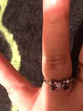 ZN-anillos de boda de circón púrpura para mujer, anillos de lazo de cristal de lujo, anillos de compromiso, regalo de fiesta, joyería