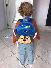 Mochila De felpa de la patrulla canina para niños, morral de felpa con ilustración de personajes de dibujos animados Marshall, bolso escolar para guardería, regalo para niños