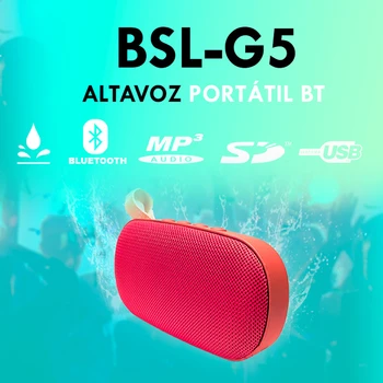 6W portable speaker with Bluetooth BSL-G5 technology, dust-resistant and splashing, MP 3 player, USB,SD
6W portable speaker with Bluetooth BSL-G5 technology, dust-resistant and splashing, MP 3 player, USB,SD