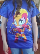 Shark Leon Star-Camiseta de manga corta para niños y niñas, ropa para niños, juego de disparos, 3d, playera Gameing, camiseta adolescente