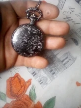 Vintage Steampunk Hollow Dad reloj de bolsillo de cuarzo cadena colgante collar reloj de bolsillo hombres regalo del Padre CF1012