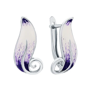 Silver earrings with enamel sunlight sample 925
Silver earrings with enamel sunlight sample 925