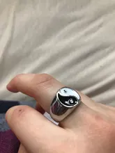 Anillo de estilo chino para hombre, joyería al por mayor, taoísta, Bagua, Yin, Yang, Tai Chi