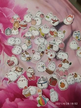 50 unids/set lindo zorro conejo Anime pegatinas de PVC a prueba de agua Scrapbooking DIY adhesivo de papelería Kawaii Jounal pegatinas