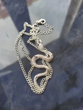 Nuevo Animal serpiente pendientes collar de serpiente COLLAR COLGANTE de las mujeres estilo minimalista de aleación de mujer moda joyería de cumpleaños regalo fiesta