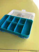 Nuevo 13 redes transparente portátil tornillos caja de almacenamiento doble-lado multifuncional de almacenamiento de plástico herramienta