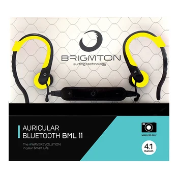 Bluetooth Sports Headset with Microphone BRIGMTON BML-11 Yellow
Bluetooth Sports Headset with Microphone BRIGMTON BML-11 Yellow