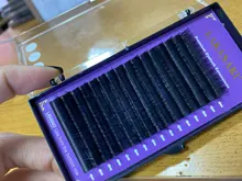 LAKANAKU 16 filas clásico pestañas individuales de seda extensiones de pestañas de vizón extensión volumen 8-18MM maquillaje profesional de pestañas