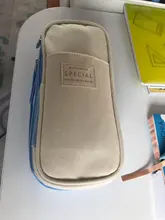 Angoo-Estuche clásico de bolsillo para bolígrafos, bolsa de almacenamiento de papelería plegable, organizador para viaje de cosméticos, para estudiantes, A6449