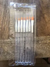 Juego profesional de pinceles para manicura, para decorar, dibujar y pintar con gel UV acrílico transparente y herramientas de fototerapia, de 7Pcs