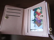 Billeteras geométricas rosas para mujer, Cartera de bolsillo, tarjetero de retales, monedero corto a la moda