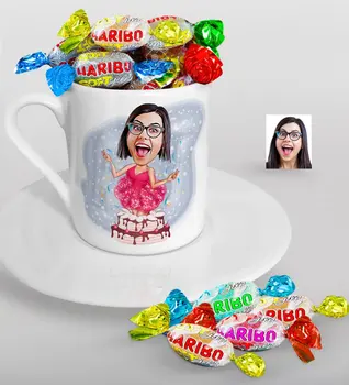 Personalized Women 'S Birthday Caricature Of Turkish Coffee cup And Haribo Candy Gift Seti-1
Personalized Women 'S Birthday Caricature Of Turkish Coffee cup And Haribo Candy Gift Seti-1