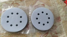 Almohadilla de interfaz de esponja suave de 8 agujeros para lijado, discos de lijado de gancho y bucle para pulido de superficie irregular, 5 pulgadas (125mm), 2 uds.