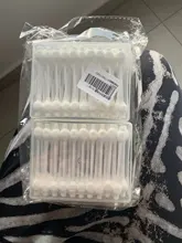 Bastoncillo de algodón desechable de doble cabeza, bastoncillos de limpieza q-tips portátiles, bastoncillos de algodón multiusos para el hogar, bebés y viajes, 110 Uds.