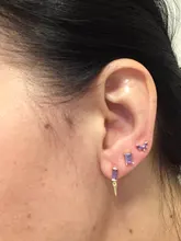 Aide-pendientes de plata de ley 925 con Circonia cúbica, pendientes de tuerca con diseño de flor de cristal, para mujeres y niñas