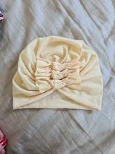 Gorros con flores de gasa con perlas para recién nacido, turbante Kont de mezcla de algodón para niña, gorro elástico para bebé, accesorios para el cabello