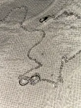 Chereda-collar dorado y plateado pequeño con colgante de infinito, símbolo de promesa encantador, para mujeres