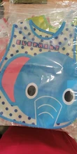 Nuevo 1 Uds Popular babero ajustable Baberos de bebé de plástico impermeable almuerzo Baberos para comer de dibujos animados lindo de alimentación de niños delantal de bebé