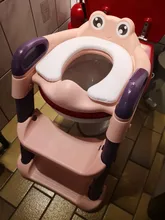 Asiento para orinal plegable para niños pequeños, silla de entrenamiento con respaldo, escalera de paso ajustable, taburete seguro