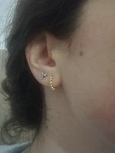 CANNER-pendientes de plata de ley 925 para Mujer y hombre, Piercing con hebilla de hueso del oído, círculo redondo, minimalista, para fiesta