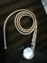 Botón de interruptor de baño de alta presión, cabezal de ducha de baño ajustable de 3 modos, ahorro de agua, filtro de turmalina para SPA