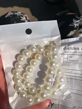 17KM-gargantilla de perla blanca de imitación para mujer, collar de boda con perlas redondas grandes, joyería de moda
