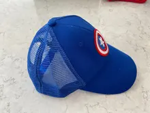 Gorra de béisbol de Hip Hop de Sol de Capitán América para niño, sombreros para niño o niña, gorras de rejilla con cierre en la parte trasera para niño