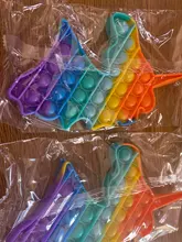 Juguete sensorial antiestrés para niños y adultos, juguete antiestrés para el autismo, con burbujas de empuje, divertido