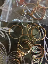 Doocna 8 unids/set Bohemia oro conjunto anillo conjuntos para los hombres y las mujeres geométrico Simple anillo de boda de toque de accesorios de joyería 10287