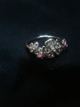 HOMOD-abalorios de anillo de plata de cristal para mujer, anillo redondo para el dedo de Cz transparente grande Diy, joyería de Color plateado para fiesta y boda