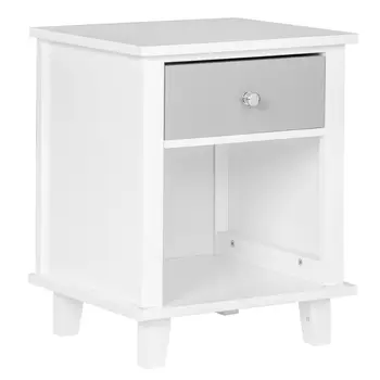 Functional White Beside Table with Drawer Storage Shelf Wooden Nightstands Bedroom Furniture Home Decoration
Functional White Beside Table with Drawer Storage Shelf Wooden Nightstands Bedroom Furniture Home Decoration