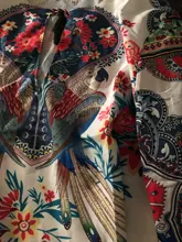 S-5XL de estilo bohemio para mujer, Blusa de estilo Vintage con estampado Floral, talla grande