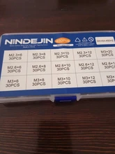 450 unids/set Chapado en negro avellanados de cabeza plana tornillos de rosca con Cruz M2.3 M2.6 M3 de acero al carbono kit de surtido de