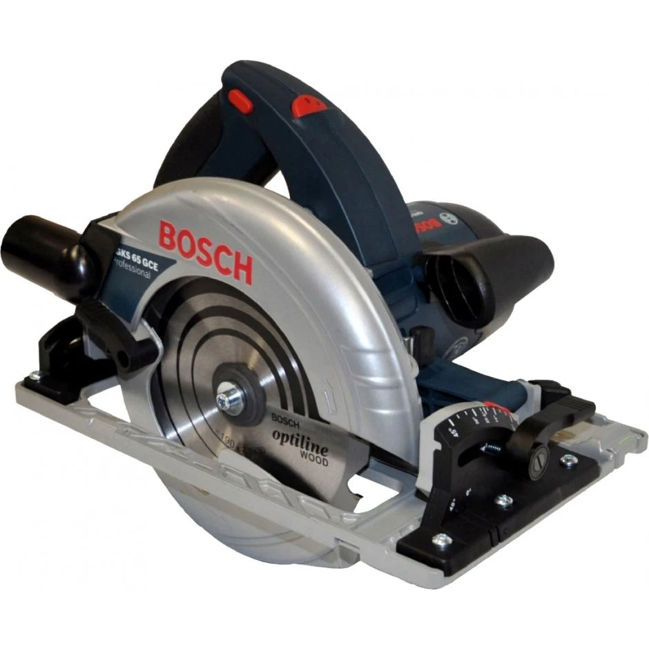 Пила циркулярная Bosch GKS 65 GCE (Мощность 1800 Вт, 5000 об/мин, диск 190 мм, глубина распила 65 мм)