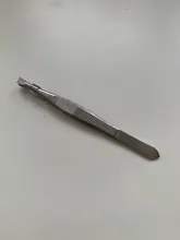 1 Uds cejas pinzas para vello profesional eliminación de vello de cejas pinzas de punta plana de herramienta de acero inoxidable conveniente pequeño No óxido