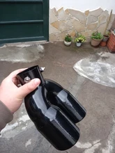 Silenciador de tubo de escape trasero de doble barril para coche, entrada Universal, salida de acero inoxidable, accesorios para coche