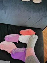 Calcetines náuticos antideslizantes de algodón para niños, calcetín de corte bajo para chico, con empuñaduras de goma, para las cuatro estaciones, de 0 a 6 años, 6 par/lote