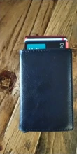 DIENQI-bloqueo RFID, portatarjetas de cuero para hombre, bloqueo RFID, portatarjetas de cuero con fibra de carbono, funda de billetera protectora para tarjetero, tarjeta bancaria, monedero