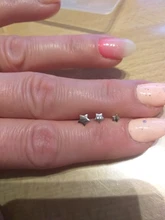 Canner 3 unid/set Pendientes para mujer Plata de Ley 925 Pendientes de botón Pendientes estrella pentagrama Stud Piercing Pendientes joyería fina Aretes W5