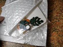 Joyería de colección de múltiples estilos para niña y mujer, aretes de Clip de hojas geométricas con personalidad creativo coreano, accesorios de moda para niña y Mujer