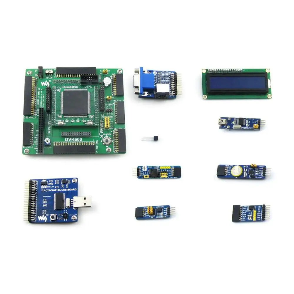 ShenzhenMaker Store XC3S500E XILINX Spartan-3E FPGA Development Evaluation Board + 10 Accessory Modules Kits
ShenzhenMaker Store XC3S500E XILINX Spartan-3E FPGA Development Evaluation Board + 10 Accessory Modules Kits