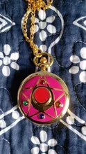 Reloj de bolsillo colorido de Sailor Moon para niños, colgante Vintage, regalo para mujer, Fob, relojes de bolsillo, cadena, collar, venta al por mayor