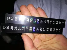 Pegatinas digitales adhesivas para acuario, 1 unids/lote, termómetro para nevera, medidor de temperatura, herramientas de medición temporal