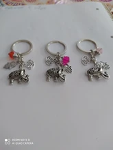 Llavero étnico Tribal para mujer, llavero con forma de elefante, regalo bohemio único, joyería de loto, 1 ud.