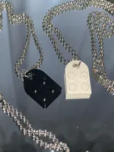 Collar de cadena con colgante de corazón de amor para hombre y mujer, 2 uds., regalo de San Valentín, 2021