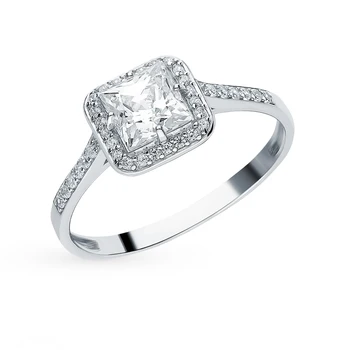 Silver ring with cubic zirconia sunlight sample 925 
Silver ring with cubic zirconia sunlight sample 925